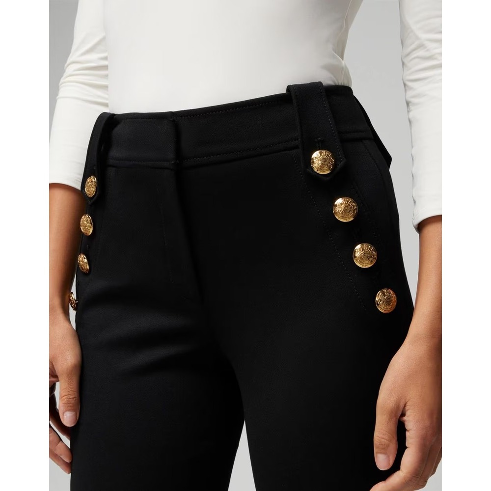 WHBM Jolie Button Straight Luxe Comfort Stretch Pants -Size 12